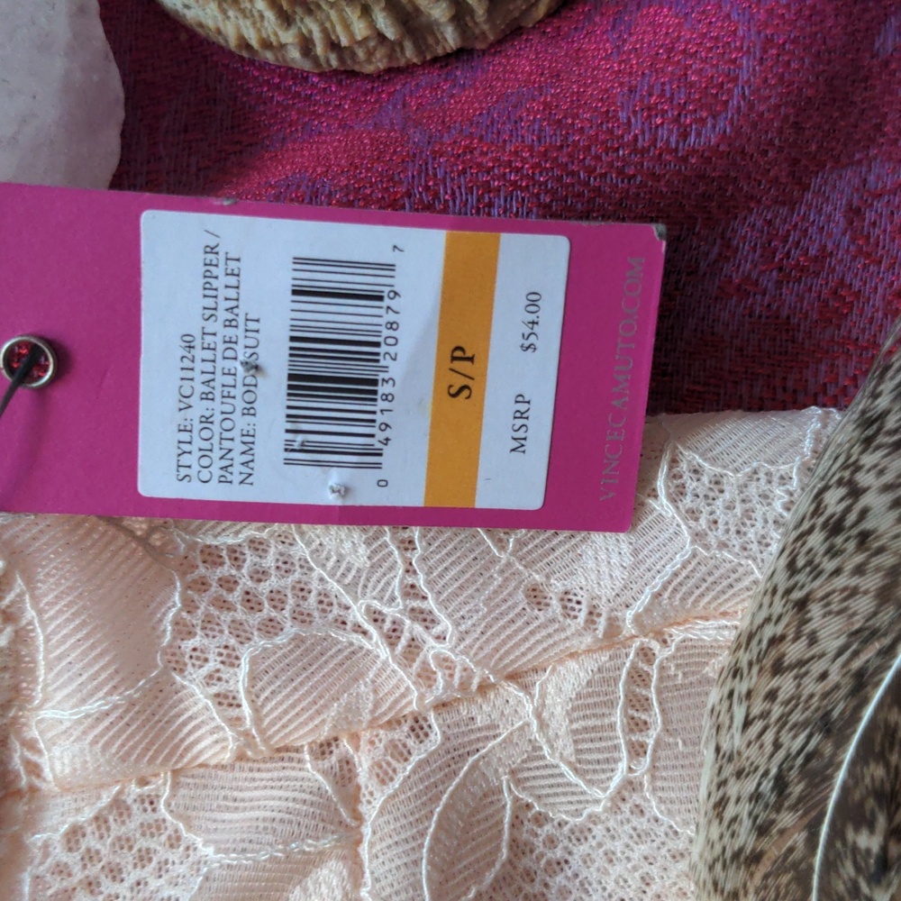 Vince Camuto Sheet Sexy Lace Bodysuit Small - Picture 2 of 4